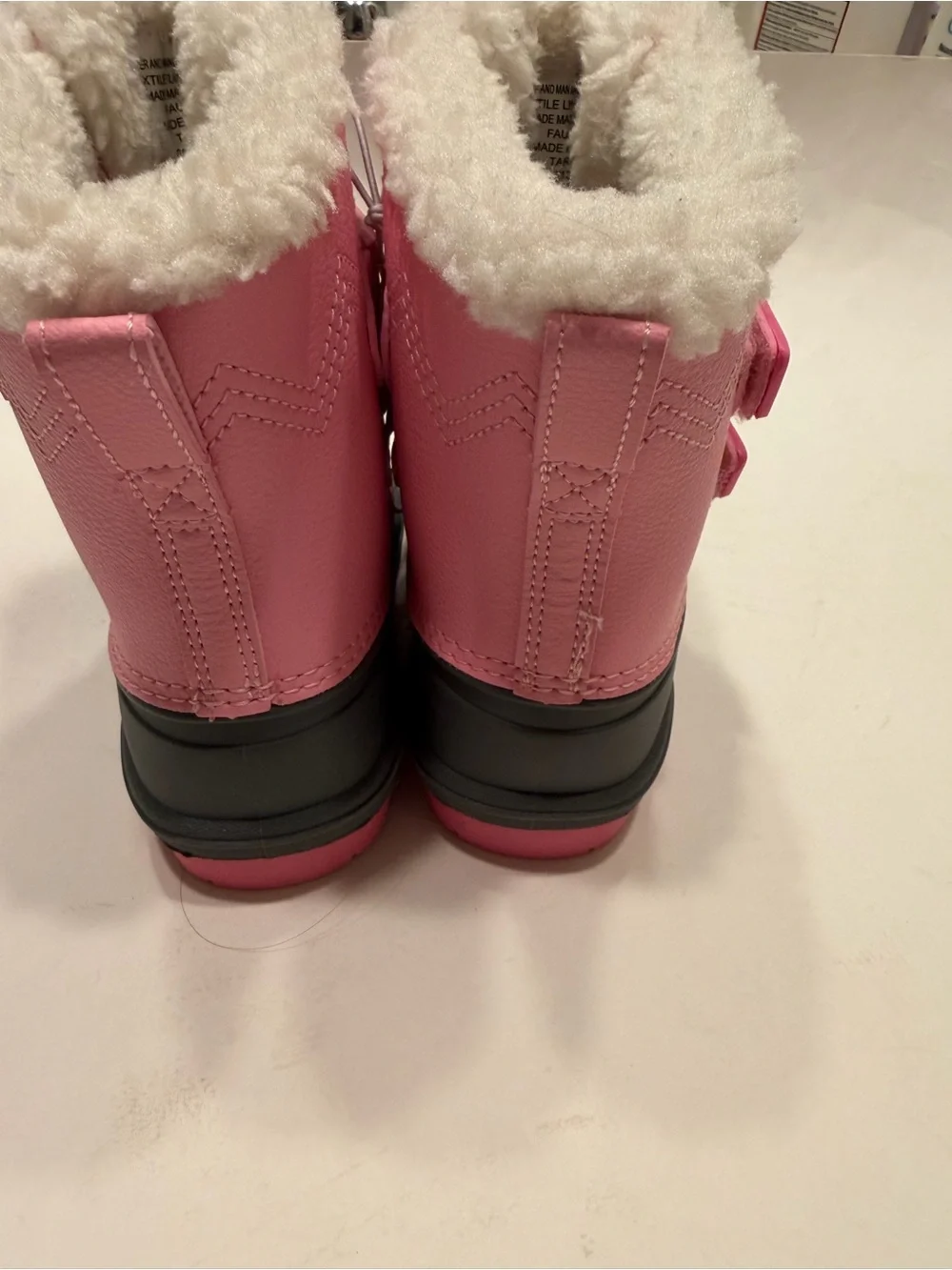 Cat & Jack Pink Winter Boots Waterproof, Size 8 Toddler Girl